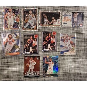 Jalen Brunson 10 Card Lot Topps And Panini Raywave Diamante My House Refractors